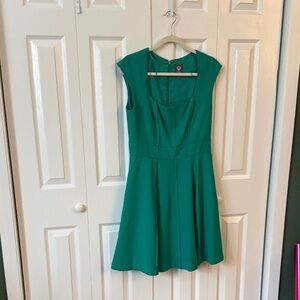 Teal Cap Sleeve Dress